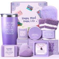 Gift Baskets for Women, 9pcs Unique Happy Birthday Gifts for Women, Best Mothers