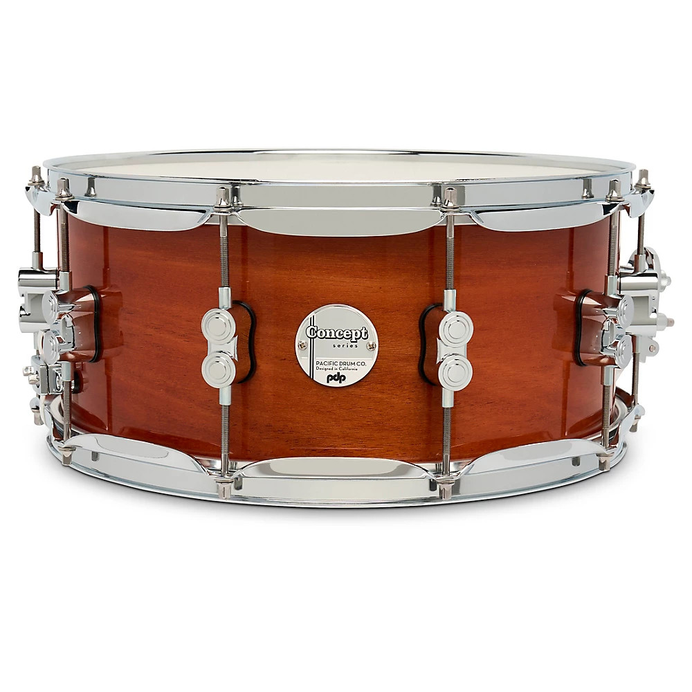 Малый барабан PDP by DW Concept Maple Exotic, 14 x 6,5 дюймов. Натуральное красное дерево цвета меда