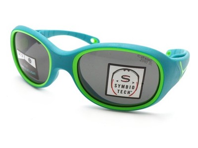 Cebe s'Calibur Kinder Sonnenbrille 1-3 Jahre blau grüne/dunkelgraue Gläser CBS069