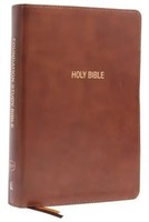 Kjv, Foundation Study Bible, Large Print, Leathersoft, Brown, Red Letter,...