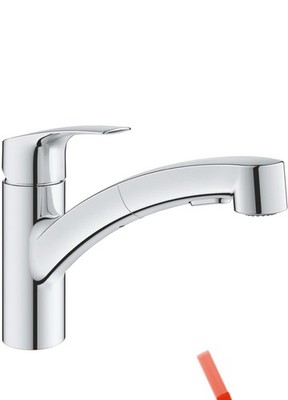 GROHE Eurosmart Einhand-Küchenarmatur mit Dual-Brause - Chrom (30305001)