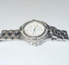 BREITLING MEN'S 38MM COLT QUARTZ A57035 LAB GROWN DIAMOND WATCH 7