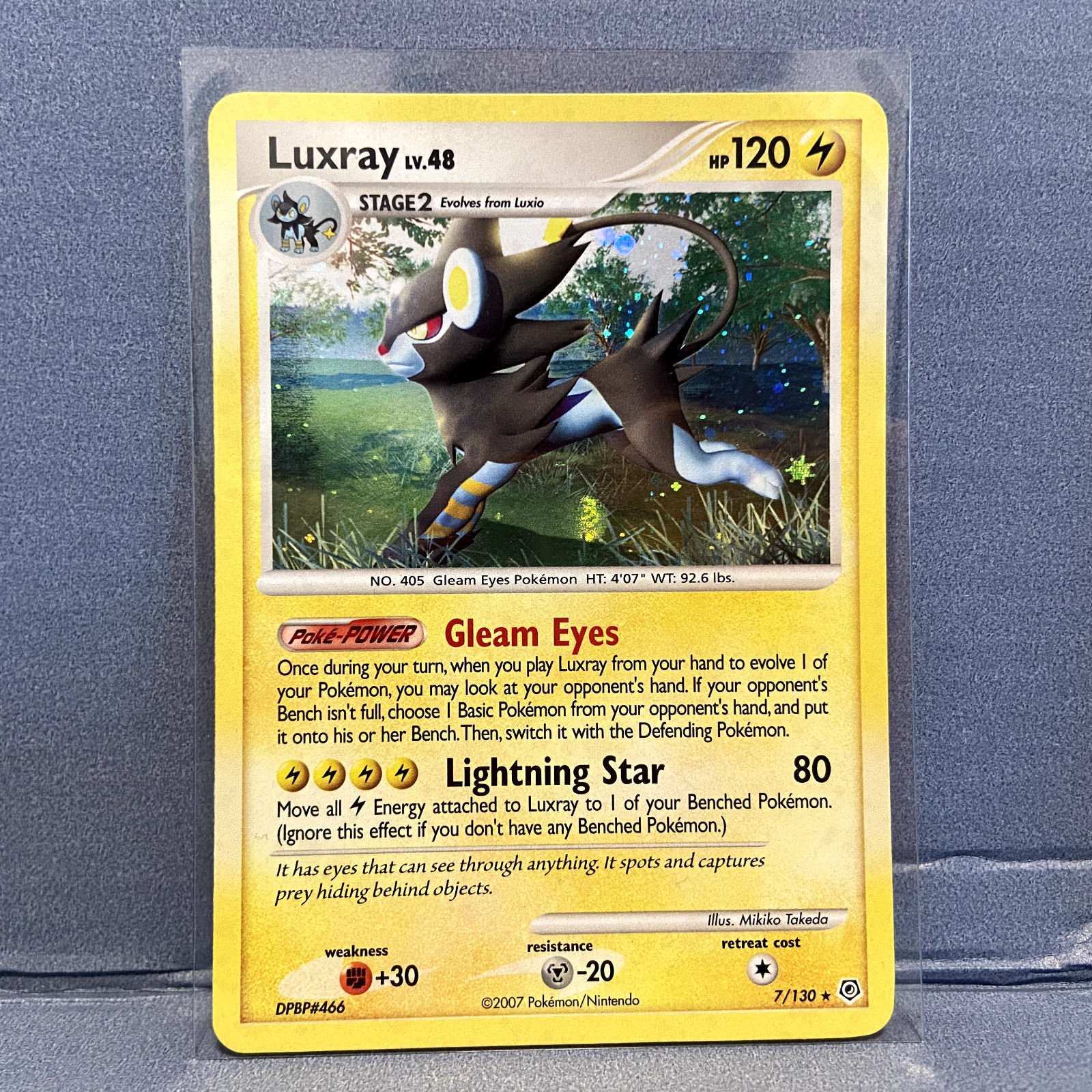 Luxray (7/130) Pokemon Diamond & Pearl - Holo Rare - LP