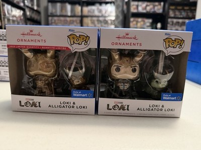 LOKI & ALLIGATOR Funko Pop Ornaments  Ltd Ed  Gold & Regular Versions Lot Of 2