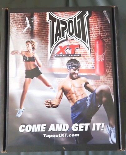 Tapout XT Programma Esercizi 7 DVD Set, Asciugamano, Elastici ecc Kit NOB Nuovo