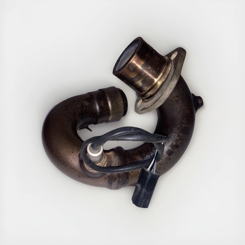 Tubo de cabezal de escape Ducati Scrambler 800 2016 15-18 con sensores de O2 Stock OEM Foto 3 de 4