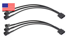 2 Pack Molex to 3 Pin or 4 Pin Fan Adapter Computer PC Case Fan Power Splitter C