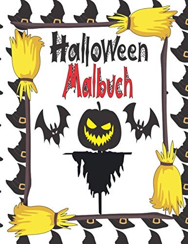 Halloween Malbuch FüR Kinder 2-12 Jahre - Gruselige Motive, Malbuch, KüRbisse-image