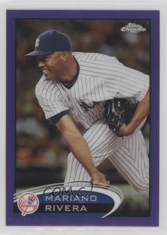 2012 Topps Chrome Retail Purple Refractor Mariano Rivera #150 HOF 0j7y