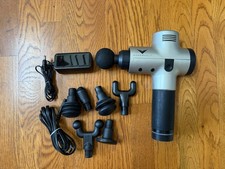 Hyperice Hypervolt Handheld Percussion Massage Gun with attachments, charger