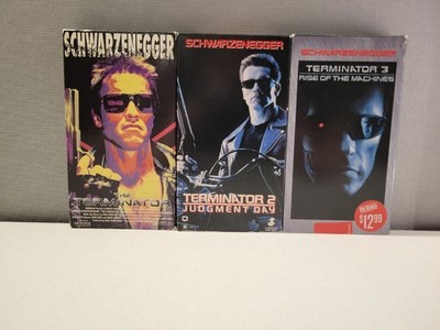 Terminator VHS Trilogy Set - T1, T2 Judgment Day, T3 Rise of the Machines