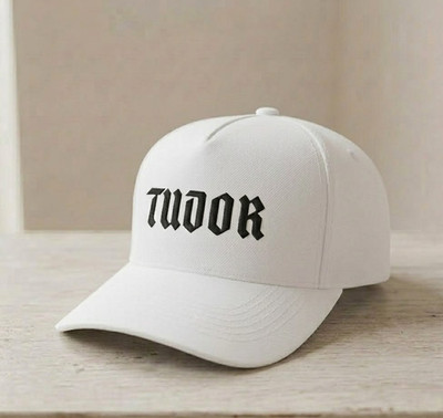 Tudor Logo 9FORTY White Cap 2D  Embroidered Classic Adjustable Hat