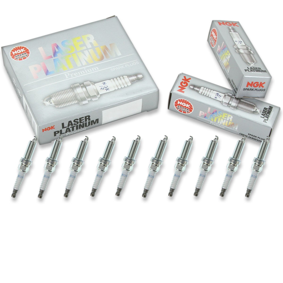 10 pc NGK 5118 PLZKAR6A-11 Laser Platinum Spark Plugs for VR8SPP33X im