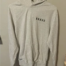 Source Unknown Gray Hoodie Sweatshirt