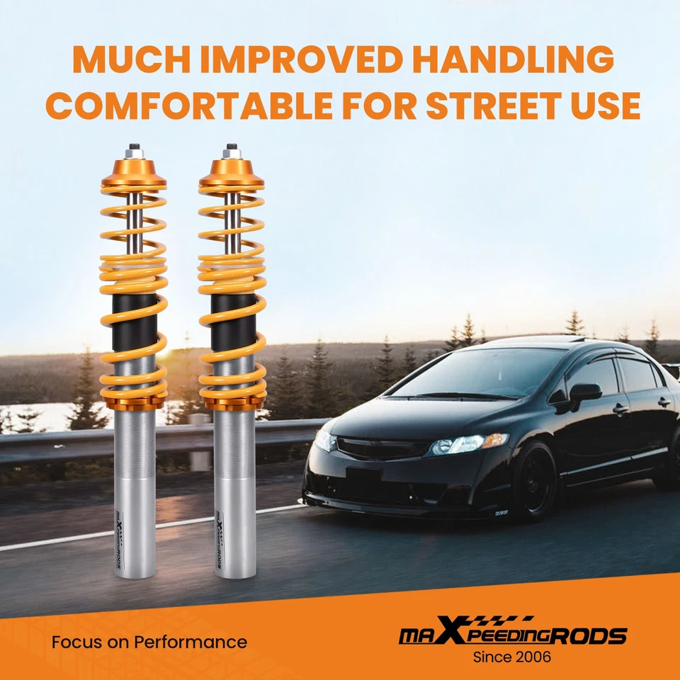 Kit Sospensioni Ammortizzatori Sospensioni Assetto Coilover for Renault Clio II 98-05 - Immagine 3 di 4