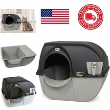 Automated Self Cleaning Litter Box Large Plastic Midnight Black Easy Clean