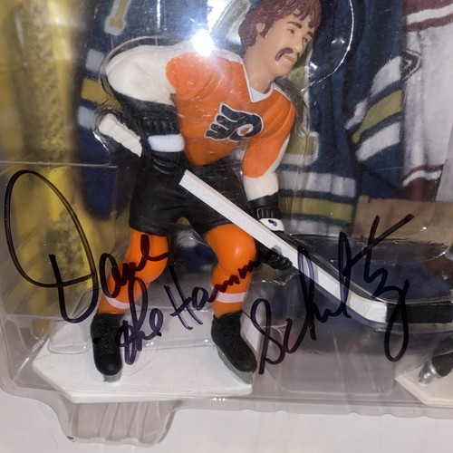 Bobby Clarke/Dave Schultz 1998 Doppio Classico Starting Lineup JSA COA - Foto 2 di 5