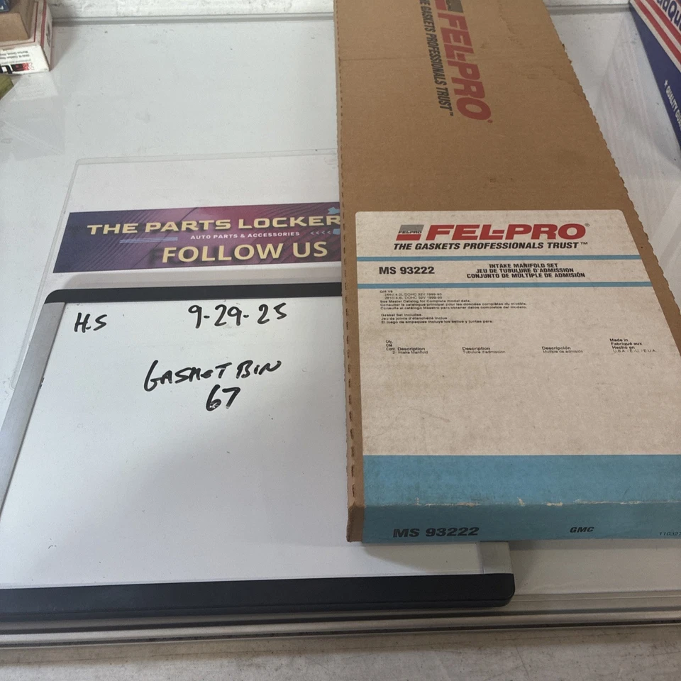 Juego de juntas colector de admisión Felpro MS 93222, nuevo stock antiguo, vintage, genuino Foto 4 de 4