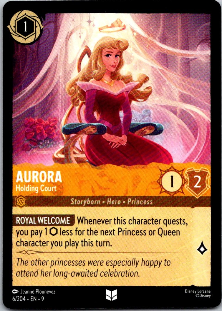 Lorcana Aurora - Holding Court Uncommon Fabled Normal 6/204 NM