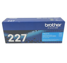 Genuine Brother TN227C High Yield Cyan Toner Cartridge NEW Factory Sealed in Box