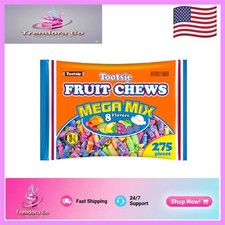 Mega Mix Tootsie Fruit Chews - 4 lbs of Soft Chewy Candy, Perfect for Sharing
