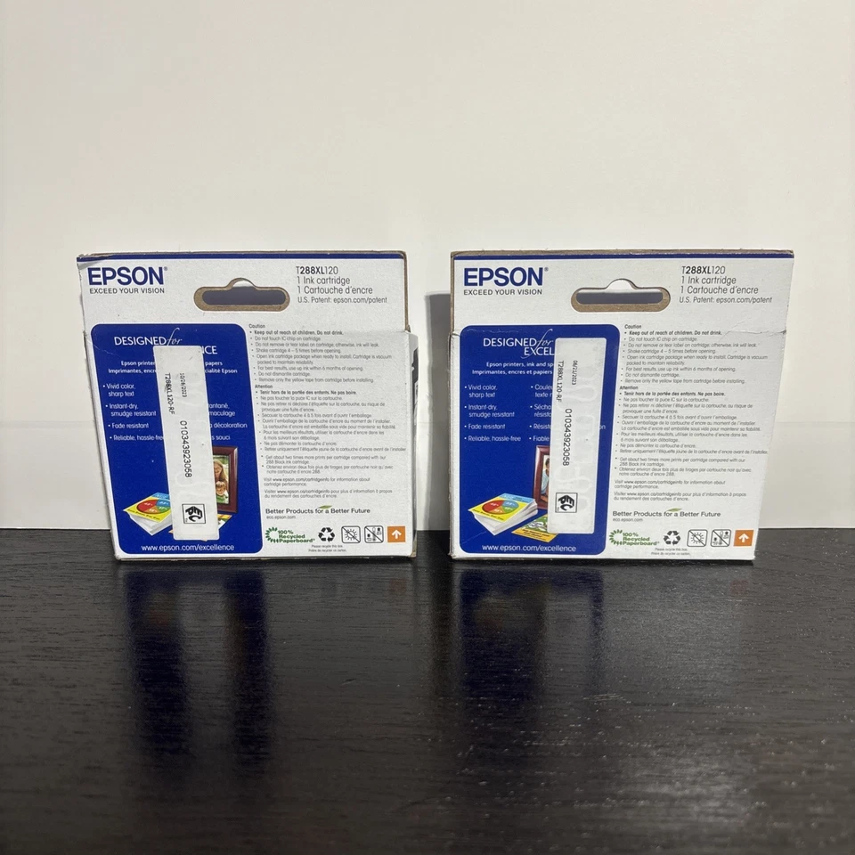 (2) EPSON 288XL DURABrite Ultra Ink High Capacity Black Cartridge (T288XL120-S) - Image 2 of 4