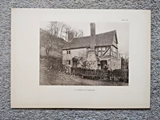 A Cottage at Bewdley - Antique Print - 1905  (Sel Ref V2)