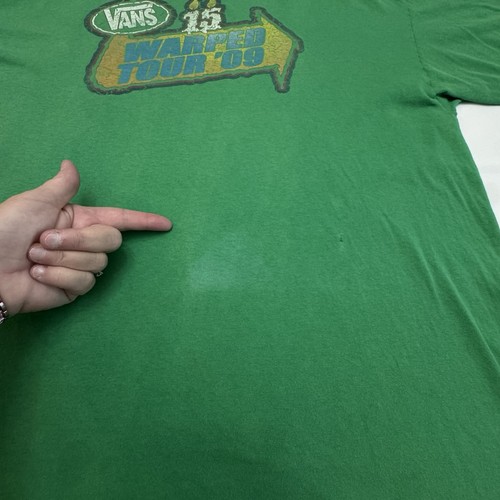 Vans Warped Tour 15 2009 T-shirt Green 2xl - Picture 6 of 10