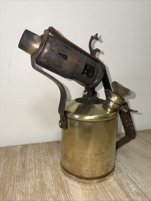 VINTAGE PRIMUS NO 632 B.A.HJORTH & CO. SWEDEN BRASS KEROSENE BLOW LAMP/TANK