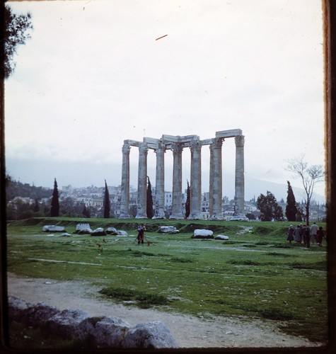 Temple of Olympian Zeus Athens Greece - 1951 Stereo Realist 3D Slide #1247