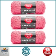 3-Pack Persimmon Yarn 7oz Acrylic Worsted 4 Medium 364yd for Knitting Crochet