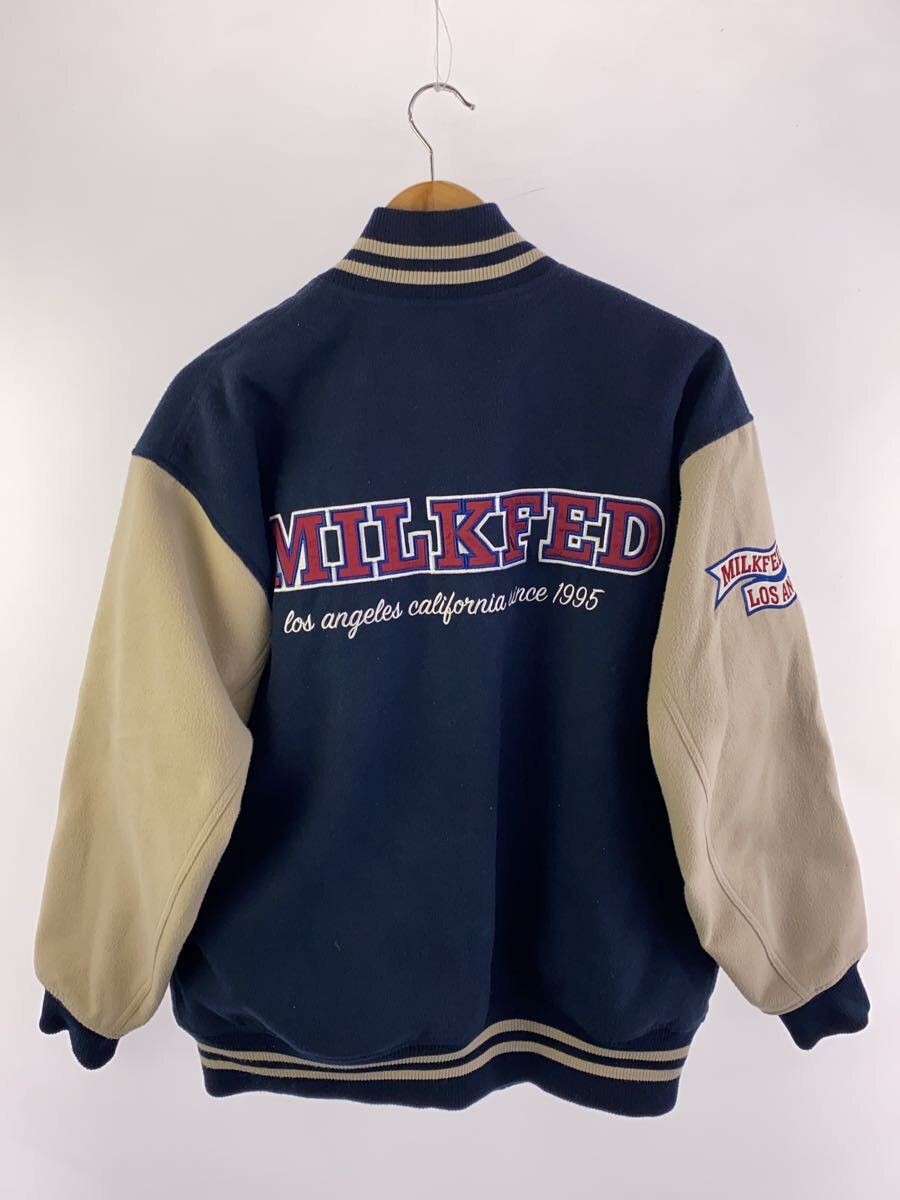 ジャケット・アウター Original patch stadium jacket (navy) Bs INTERNATIONAL Stadium Jacket One Polyester Navy Patch