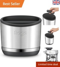 Compact Knock Box 20 - Elegant Stainless Steel Coffee Ground Disposal Solution