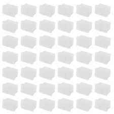 50pcs SFP Port Anti Dust Caps for SFP Dustproof Plug, Clear