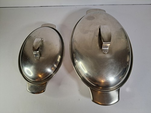 Juego de cazuela cubierta ovalada de acero inoxidable Revere Ware vintage - Lote de... - Imagen 2 de 14