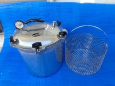 All American Pressure Cooker No.921 Heavy Cast Aluminum Canner 21.5 Qt wire mesh