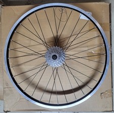 Trek 24" Rear Wheel, Clincher, QR, Centerlock Disc 8/9/10-spd schrader valve 