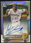 2025 Bowman - Chrome Prospect Autographs Konnor Griffin #CPA-KG Refractor...