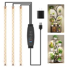 13 Inches LED Grow Light Strips for Plant Shelf, 3500K Full Spectrum Plant Gr...