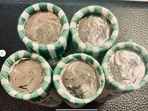 2025P Roosevelt Dimes Bright Uncirculated Lot of 5