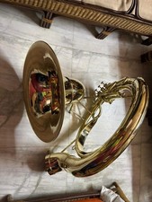 HAHAPA HANDMADE BRASS FINISH 24" SOUSAPHONE BRASS MADE TUBA FREE SHIPPING
