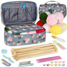 Coopay Knitting Kit 71 pcs - Needles, Yarn, Accessories for Beginners  Adults
