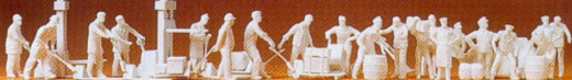 Preiser 16348 At The Goods Shed Unpainted Figures HO Gauge