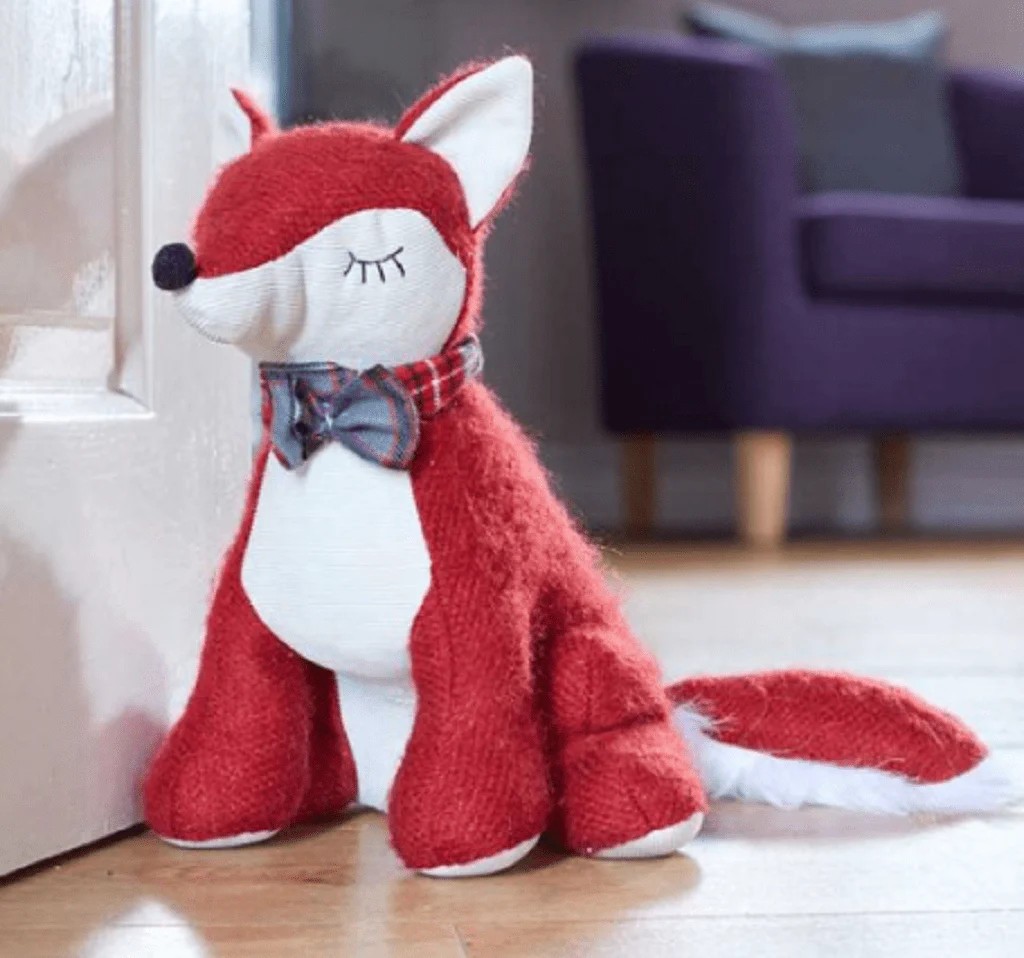 Smart Garden Fox Plush Weighted Doorstop Indoor Home Decor Novelty 37x30cm