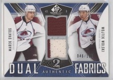 2009 SP Game Used Edition Authentic Fabrics Dual Marek Svatos Wojtek Wolski 2d8