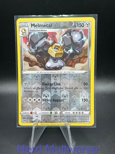 MELMETAL 130/189 R DARKNESS ABLAZE POKEMON REVERSE HOLO NM/M