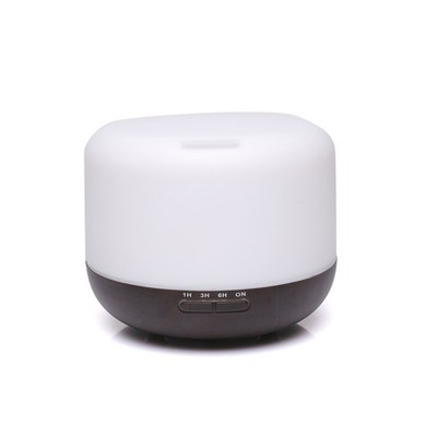 500ML Air Humidifier Aroma Diffuser Essential Oil Diffuser Wood Grain 7-Color #z