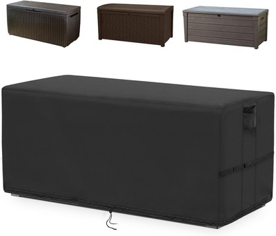 Deck Box Cover, Outdoor Storage Box Cover for Keter 165 Gallon Deck Box, Wate...