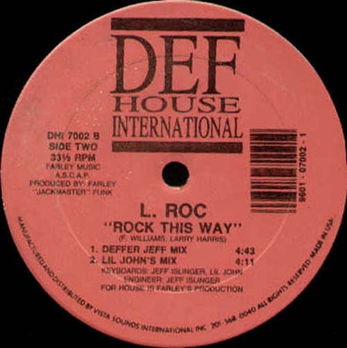 L ROC - rock this way - Def House - USA - Dhi 7002 | eBay