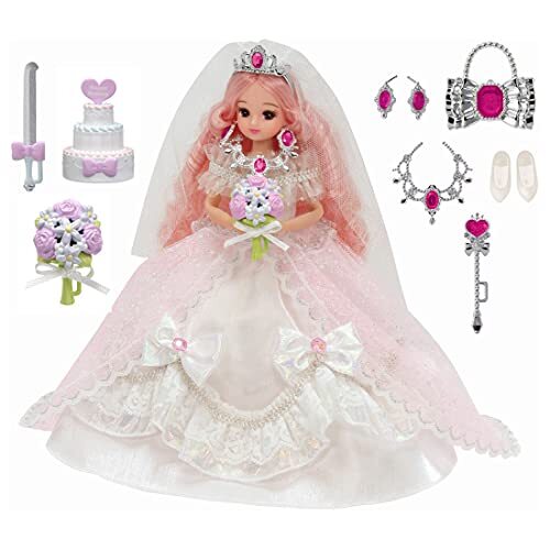 TAKARA TOMY Licca-chan Modepuppe träumende Prinzessin königliche Hochzeit Licca-chan - Bild 1 von 1